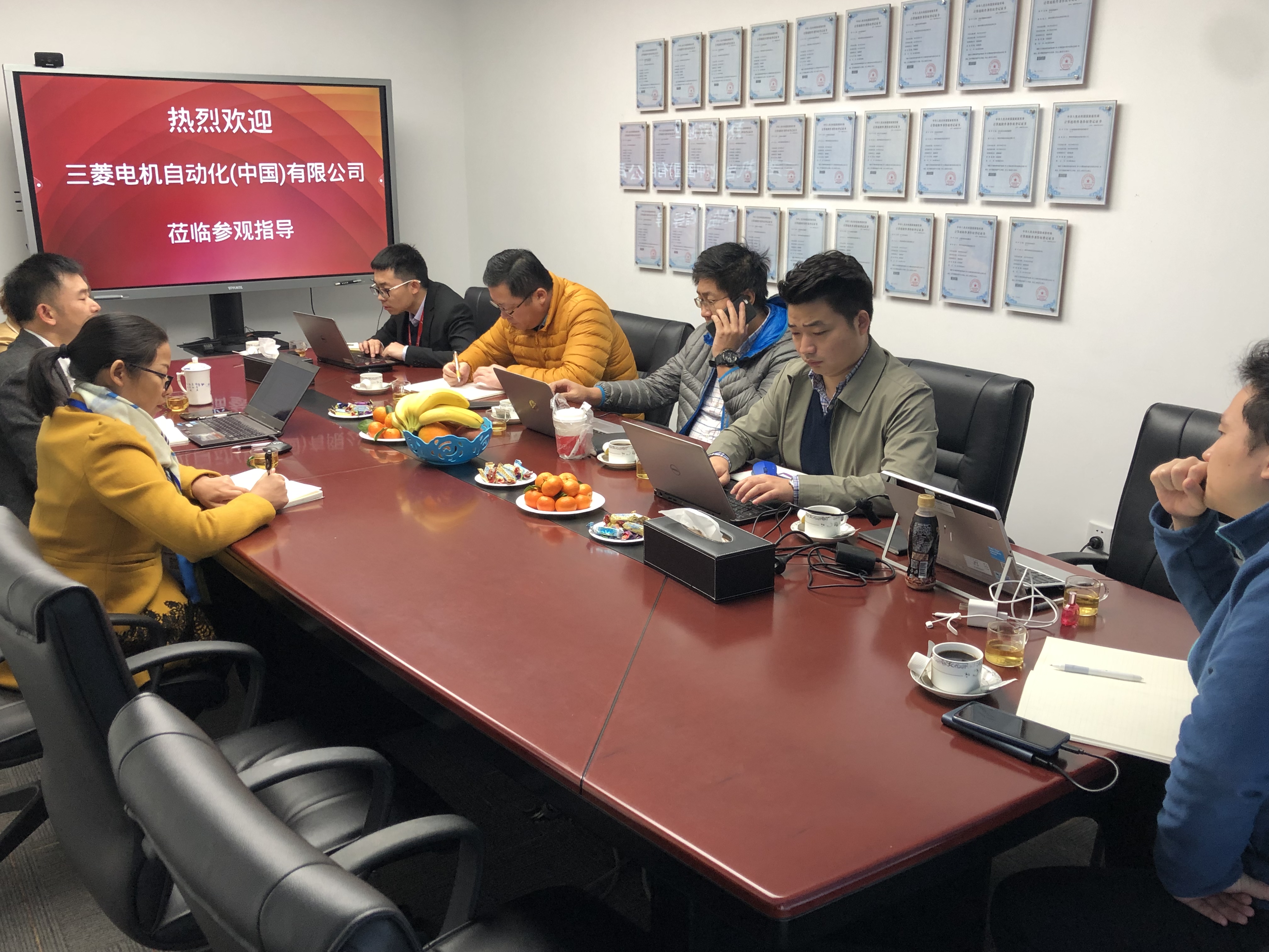 三菱自動化蒞臨海藍指導(dǎo)工作 三菱自動化蒞臨海藍指導(dǎo)工作